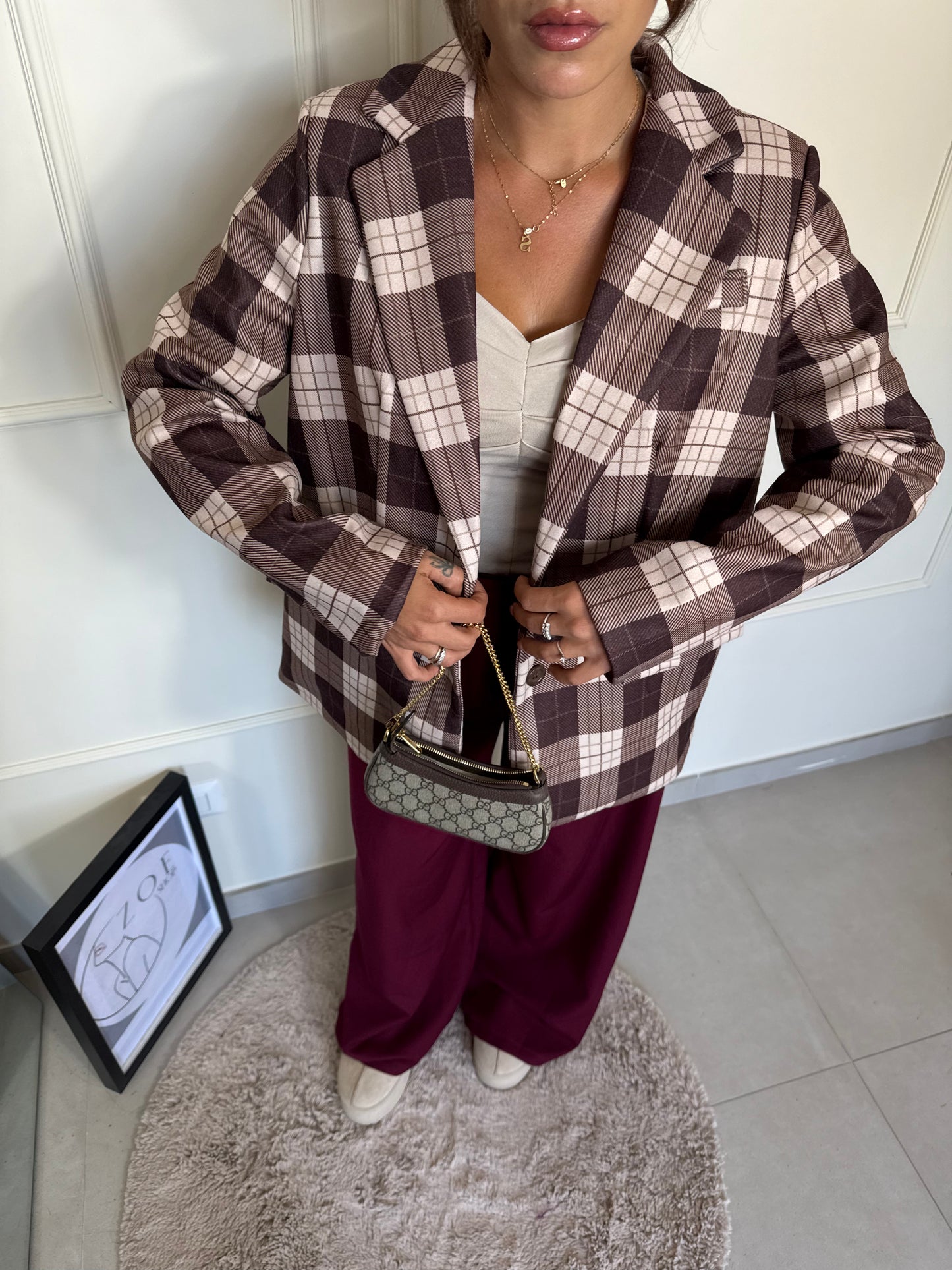 Blazer Oversize Quadri