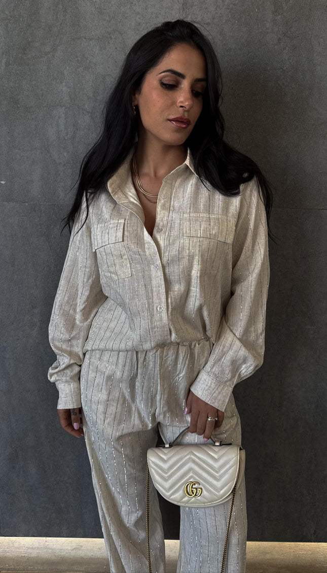 Coordinato Diamond in lino