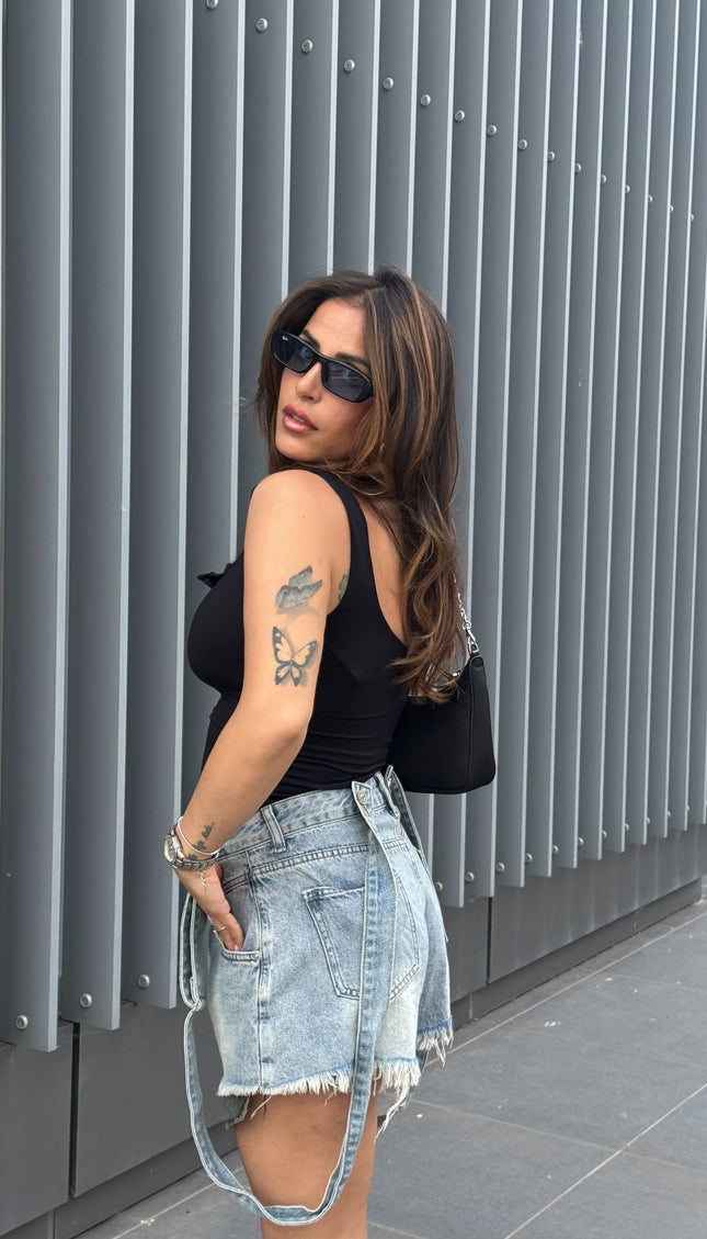Shorts Denim Salopette