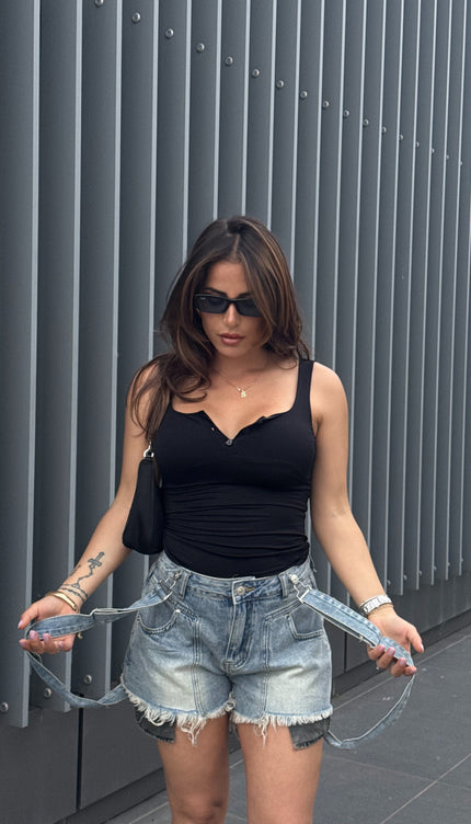 Shorts Denim Salopette
