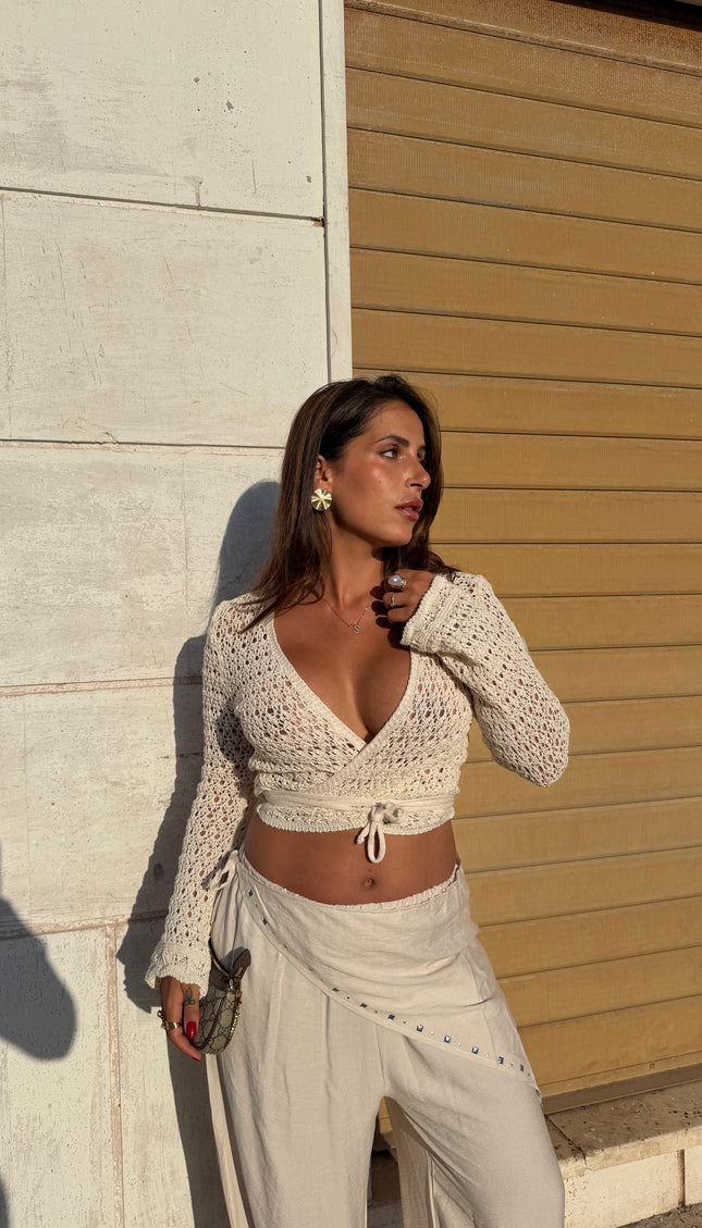 Top Crochet Incrociato