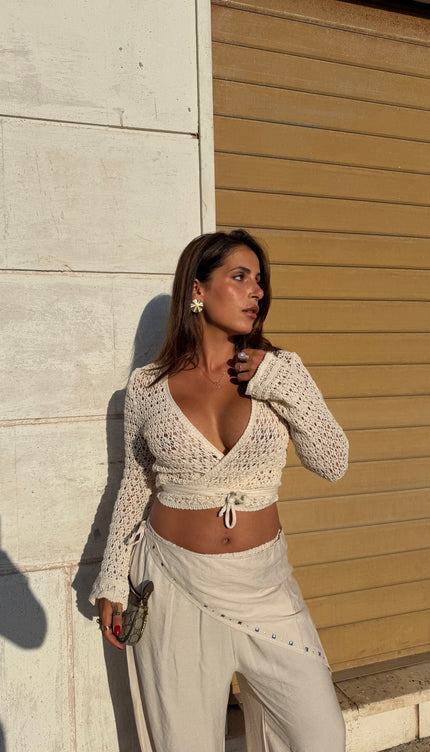Top Crochet Incrociato