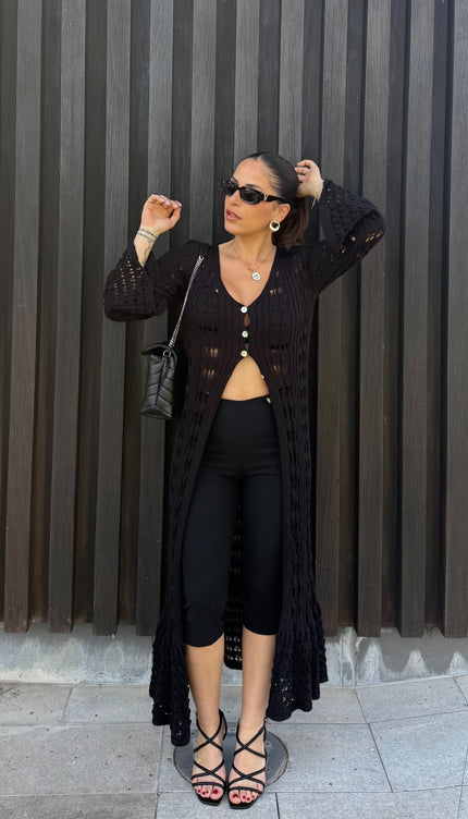 Cardigan Kimono Melita Nero