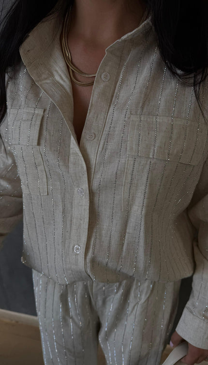 Coordinato Diamond in lino