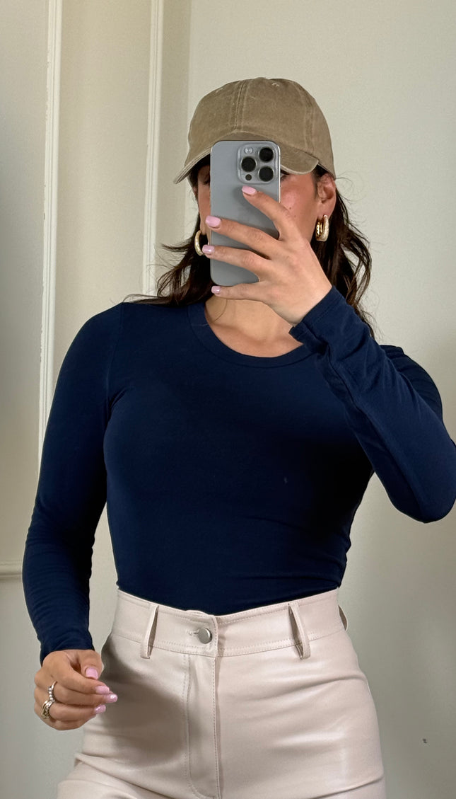 Maglia Basic Viscosa Blu
