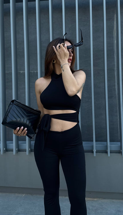 Jumpsuit Silhouette Nera