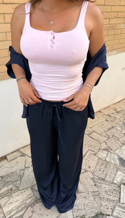 Canotta basic rosa