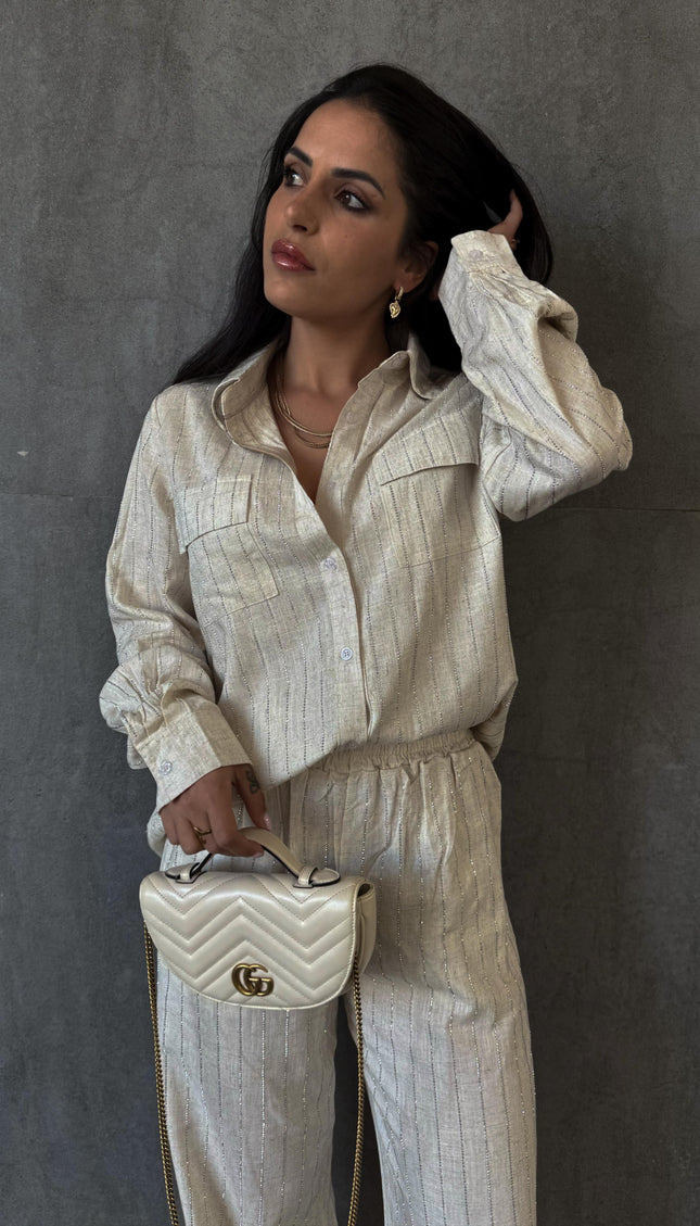 Coordinato Diamond in lino