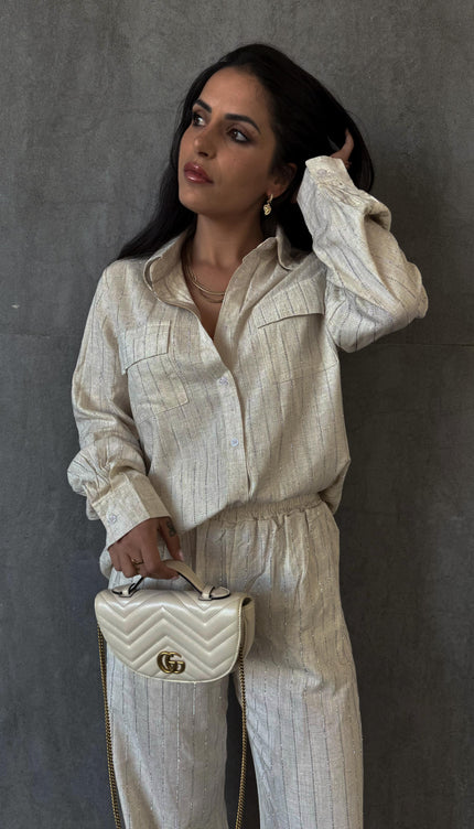 Coordinato Diamond in lino