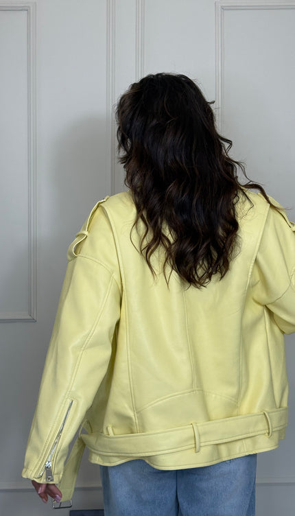 Chiodo  Ecopelle Oversize Sole