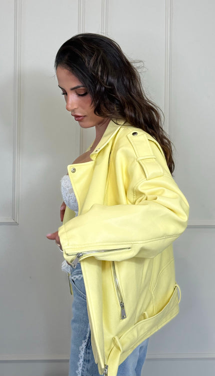 Chiodo  Ecopelle Oversize Sole