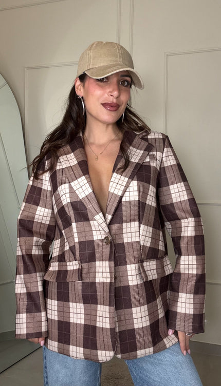 Blazer Oversize Quadri
