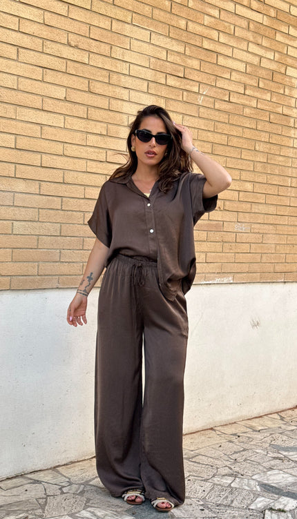 Pantalone Satin Cioccolato