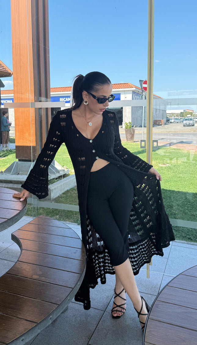 Cardigan Kimono Melita Nero