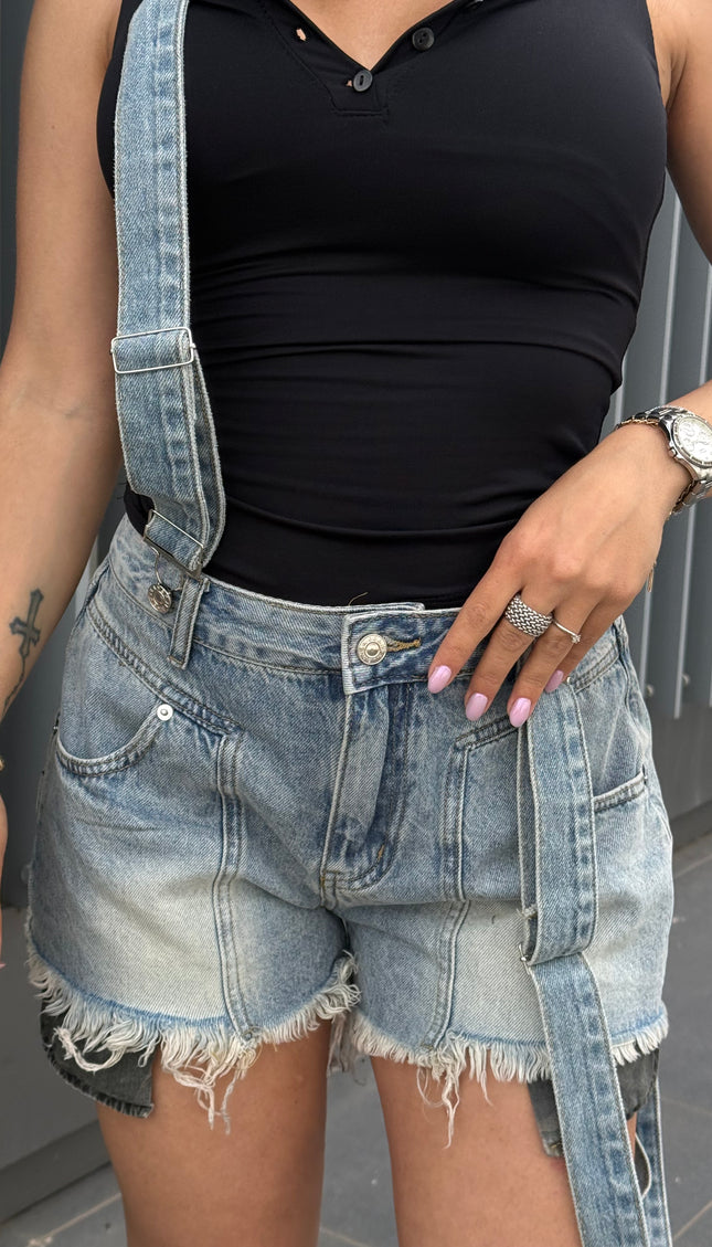 Shorts Denim Salopette