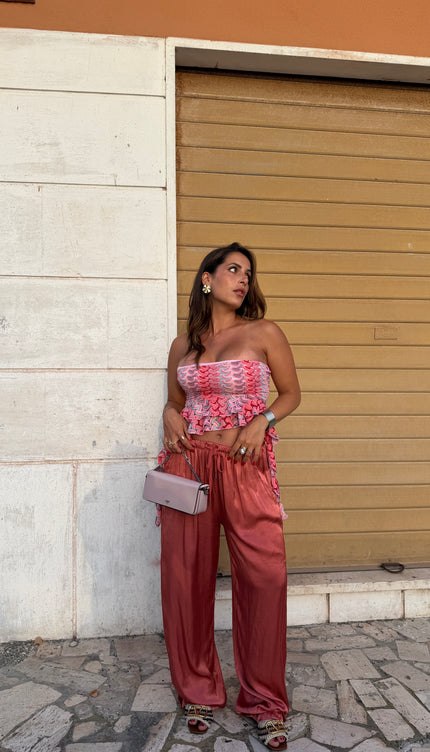 Pantalone Fluid  fit Ruggine