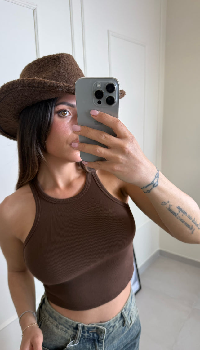 Canotta Aura Marrone
