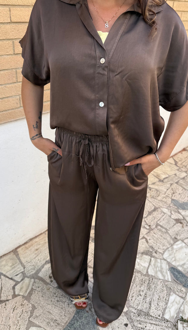 Pantalone Satin Cioccolato