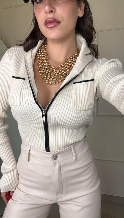 Maglioncino Con Zip Linda