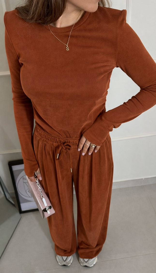 Coordinato Manuela terracotta