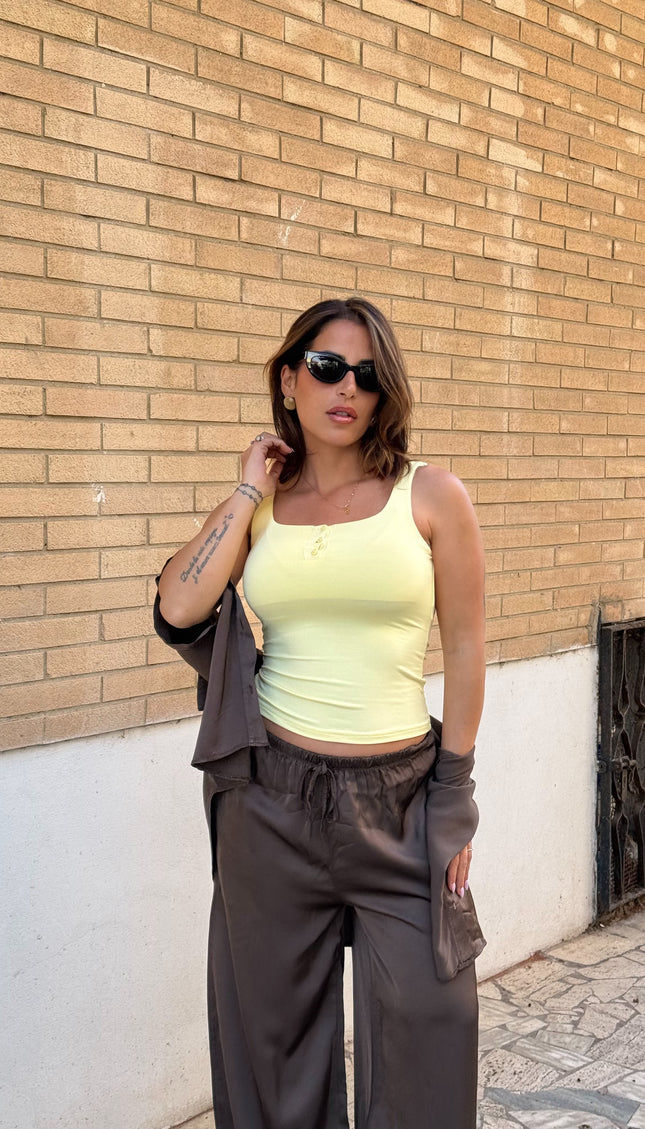 Canotta basic gialla