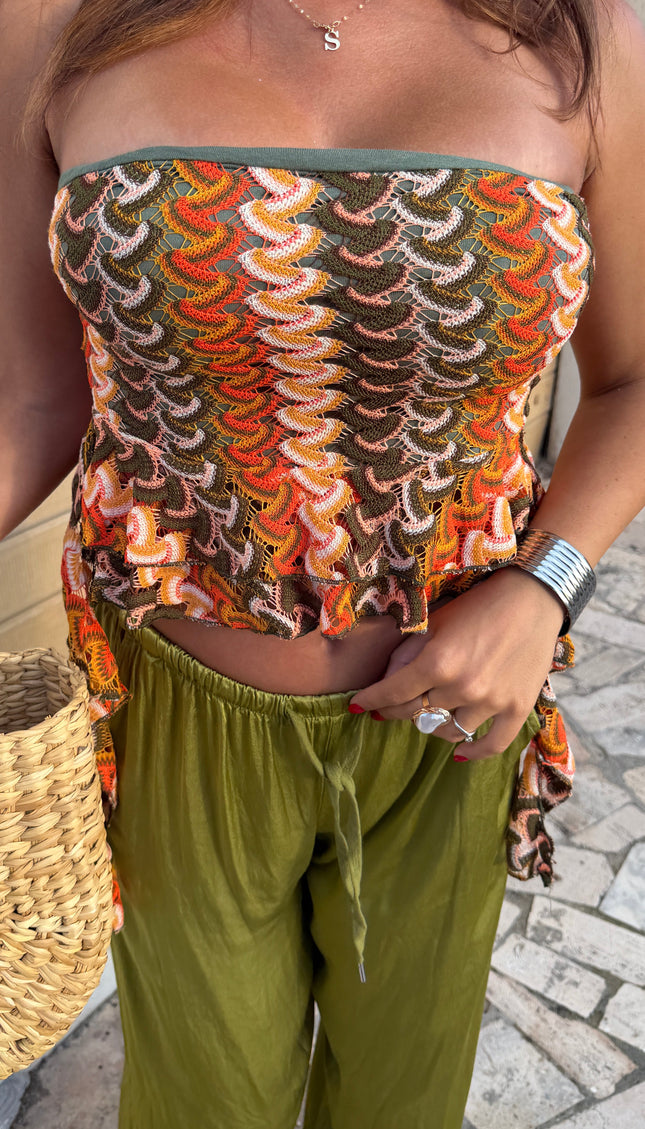 Top Crochet Multicolor