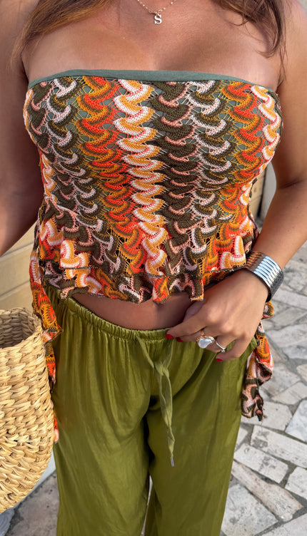 Top Crochet Multicolor