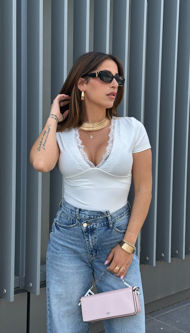T-shirt Nina bianca