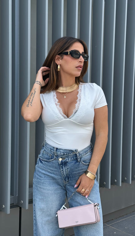 T-shirt Nina bianca