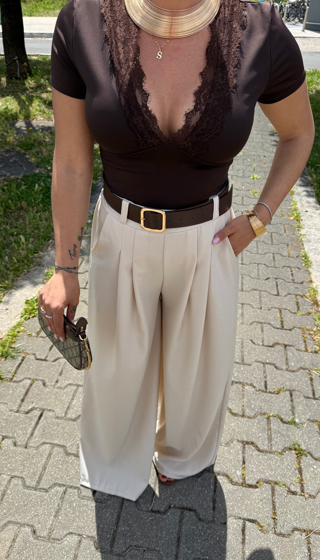 T-shirt Nina marrone