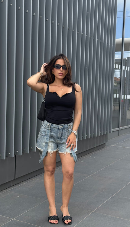 Shorts Denim Salopette