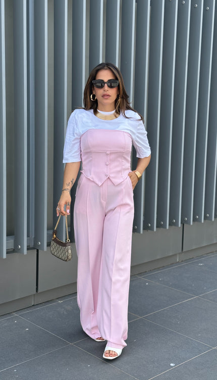T-shirt con spallina bianca