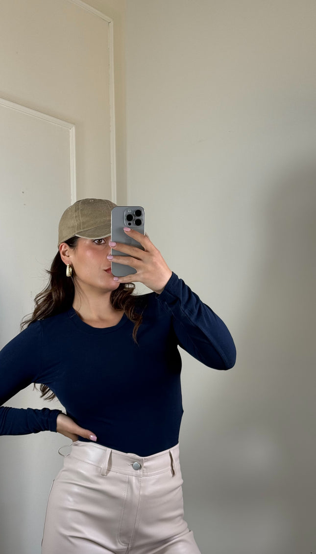Maglia Basic Viscosa Blu
