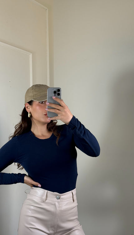 Maglia Basic Viscosa Blu