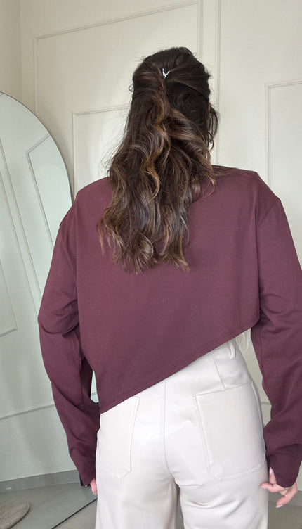 Maglia Piume Bordeaux