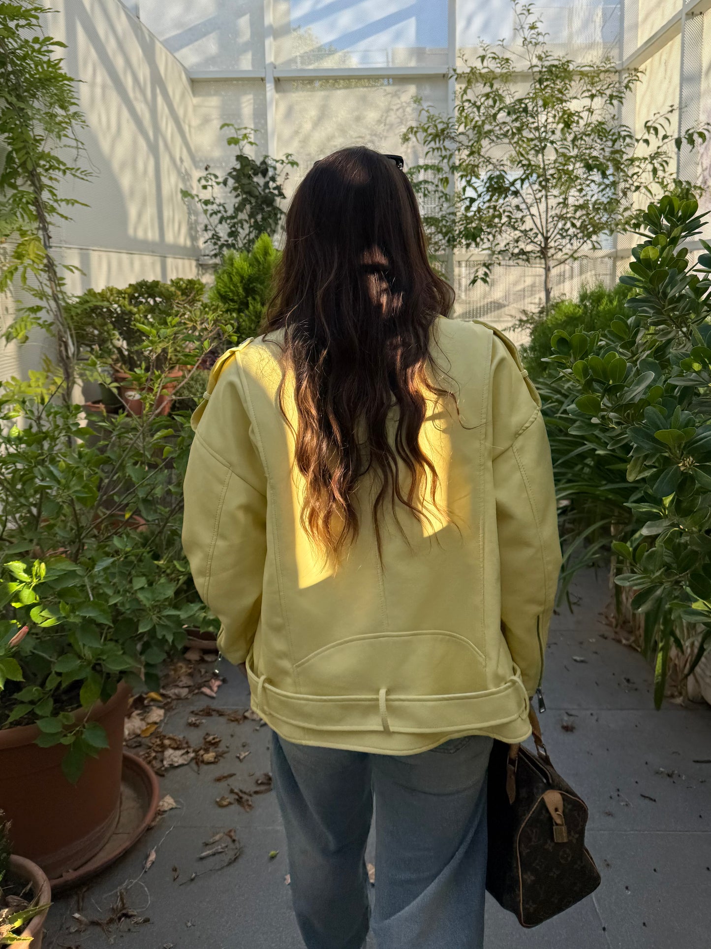 Chiodo  Ecopelle Oversize Sole