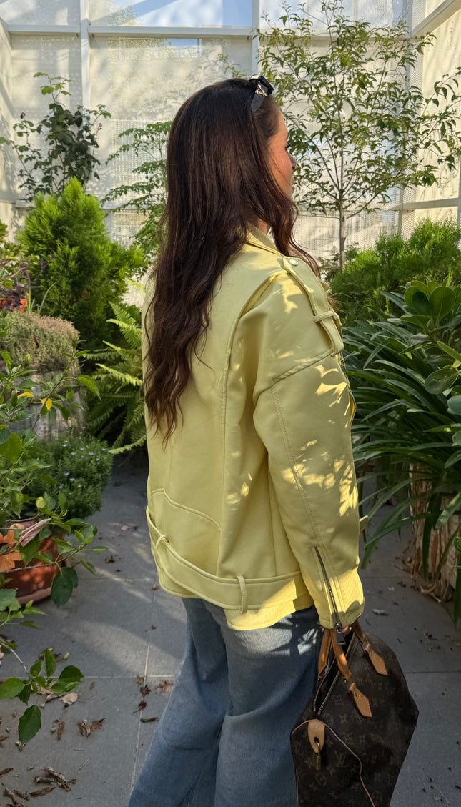 Chiodo  Ecopelle Oversize Sole