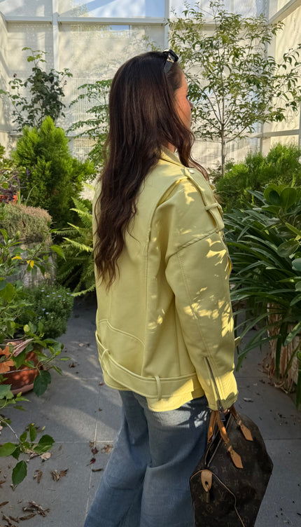 Chiodo  Ecopelle Oversize Sole