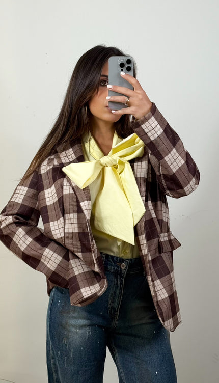 Camicia Fiocco Gialla