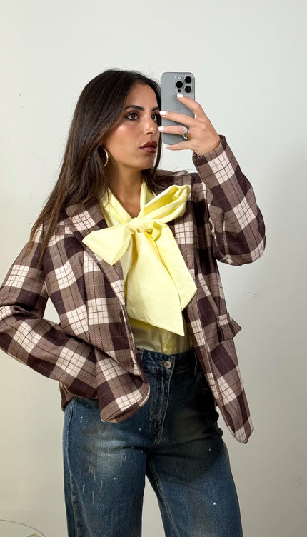 Camicia Fiocco Gialla