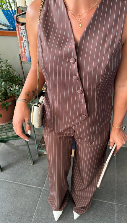 Completo  Gessato Aurora