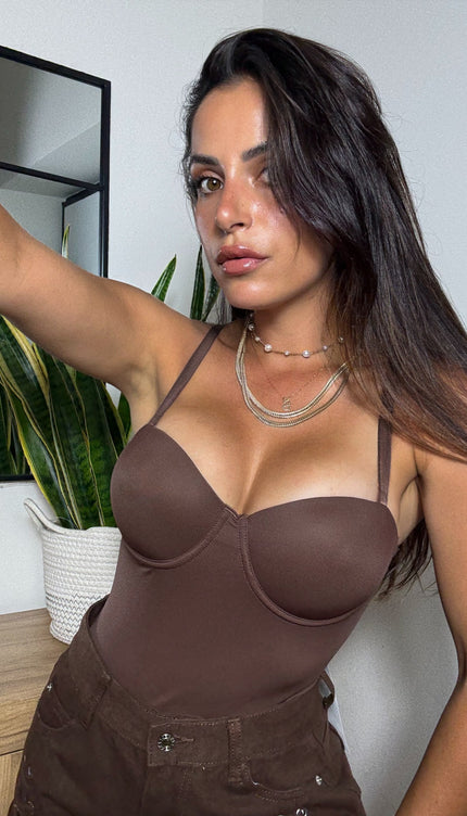 Body Contenitivo Push up Chocolate