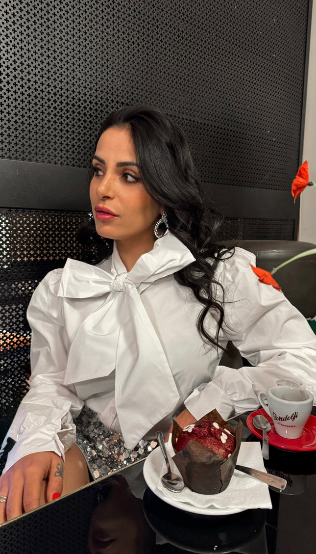 Camicia Fiocco Bianca