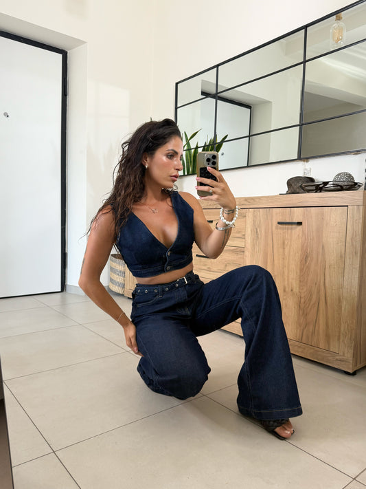 Coordinato Victoria Denim Scuro