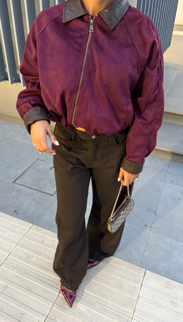 Pantalone balloon marrone