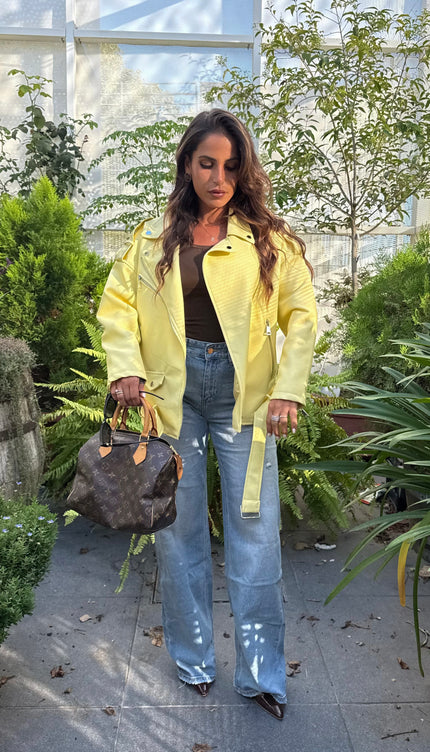 Chiodo  Ecopelle Oversize Sole