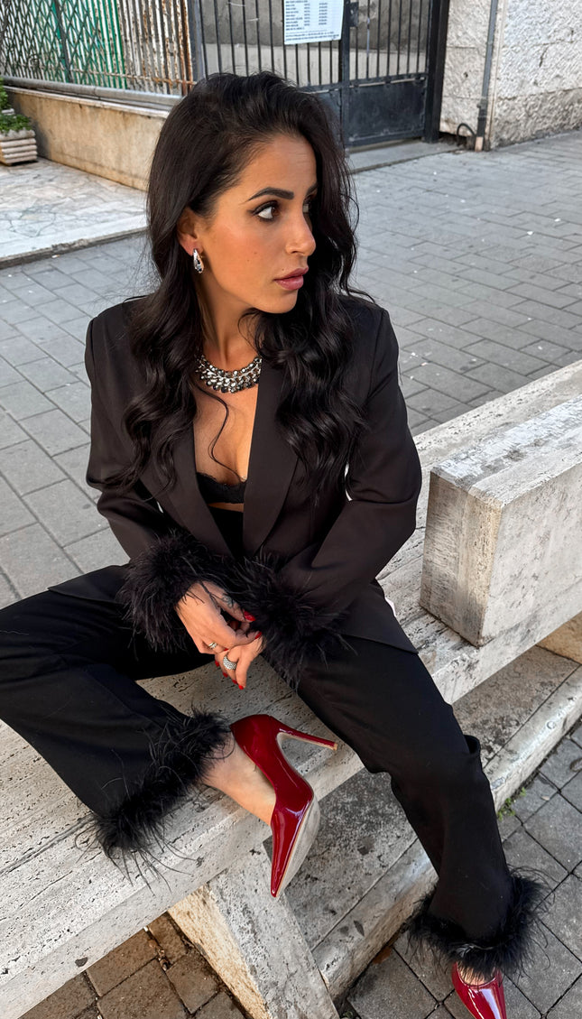 Blazer  Oversize Piume