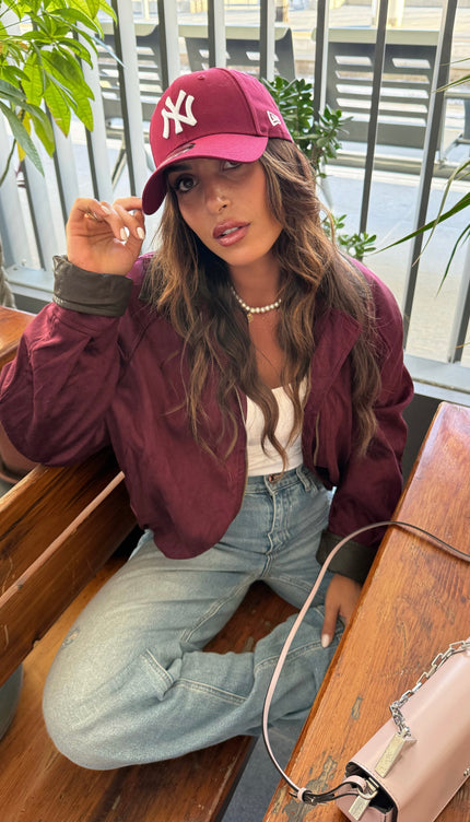 Bomberino Scamosciato Bordeaux