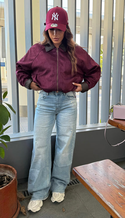 Bomberino Scamosciato Bordeaux