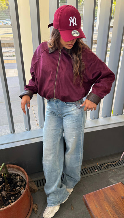 Bomberino Scamosciato Bordeaux